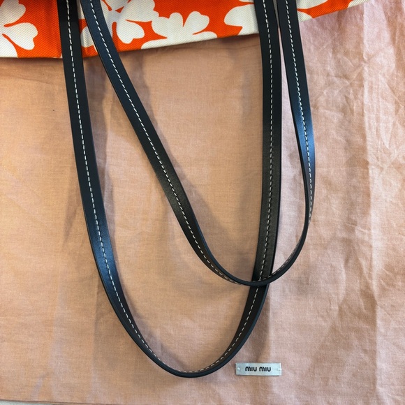 Miu Miu Tessuto Anemone Tote - Picture 11 of 12